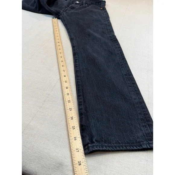 Levi's | 501 Original Straight Leg Jeans Black | Men's 31x30 - Picture 6 of 9